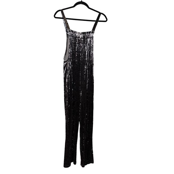 Simple Suzanne Betro Gray Velvet Romper Cruise Resort Travel One Piece Jumpsuit - Picture 7 of 11